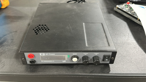 XP POWER SINGLE PHASE PROGRAMMABLE POWER SUPPLY, MODE: LXI PLS6004002.5 W/ 8-CHANNEL COIN CELL TESTING BOARD