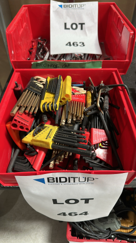 LOT OF ASSORTED ALLEN WRENCHES, TO INCLUDE: EKLIND, STANLEY, BONDHUS