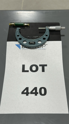 MITUTOYO SERIES 103 OUTSIDE MICROMETER W/ RATCHET STOP 3 - 4", 0.0001", MODEL: 103-218