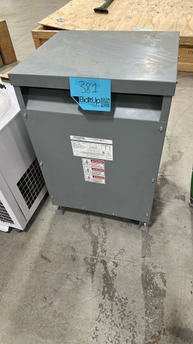 <p>POWERTRAN 3-PHASE, 600 VOLT CLASS ISOLATION DRY TYPE TRANSFORMER, CAT NO: #PTN657-30K-E2</p>