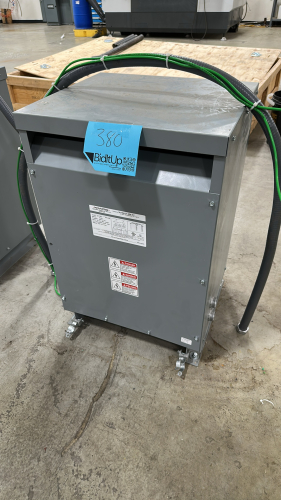 <p>POWERTRAN 3-PHASE, 600 VOLT CLASS ISOLATION DRY TYPE TRANSFORMER, CAT NO: #PTN657-30K-E2</p>