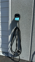 WALLBOX CHARGERS S.L. MOUNTED ELECTRIC VEHICLE CHARGER, OCPP, W/ 25ft CABLE, MODEL: PUP1-U-1-6-C-002 PULSAR PLUS, S/N: 603579