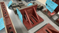 SUBURBAN TOOL, INC. SLOTTED ANGLE PLATE, WEBBED, GROUND FINISH, DIMENSIONS: 9" x 7" x 6", MODEL: SAW-090706-G, S/N: 1222 - 2