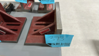SUBURBAN TOOL, INC. SLOTTED ANGLE PLATE, WEBBED, GROUND FINISH, DIMENSIONS: 10" x 8" x 6", MODEL: SAW-100806, S/N: 0817