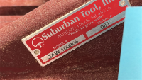 SUBURBAN TOOL, INC. SLOTTED ANGLE PLATE, WEBBED, GROUND FINISH, DIMENSIONS: 10" x 8" x 6", MODEL: SAW-100806, S/N: 0817 - 3