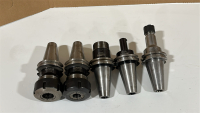 LOT OF (5) ASSORTED CAT40 TOOL HOLDERS, TO INCLUDE: SYIC, MARITOOL, ETC.