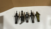 LOT OF (5) ASSORTED CAT40 TOOL HOLDERS, TO INCLUDE: PARLEC, MACHINE CENTERS INC, ETC.