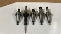 LOT OF (5) ASSORTED CAT40 TOOL HOLDERS, TO INCLUDE: MARITOOL, SYIC, ETC.
