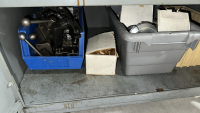 LOT OF ASSORTED LATHE TOOLING, W/ 2-DOOR METAL CABINET, TO INCLUDE: CONCENTRIC SPRING LOADED LIVE CENTERS, ASSORTED SIZED COLLETS, ROTARY CHUCKS, ETC. - 6