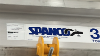 SPANCO 3-TON PORTABLE ALUMINUM GENTRY CRANE, MODEL: 3ALU1510, S/N: VJ1316-001, MFG DATE: 12/2017, TO INCLUDE: HARRINGTON 3-TON CRANE HOIST, CM SERIES 622 2-TON CRANE HOIST - 4