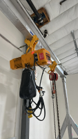 SPANCO 3-TON PORTABLE ALUMINUM GENTRY CRANE, MODEL: 3ALU1510, S/N: VJ1316-001, MFG DATE: 12/2017, TO INCLUDE: HARRINGTON 3-TON CRANE HOIST, CM SERIES 622 2-TON CRANE HOIST - 5