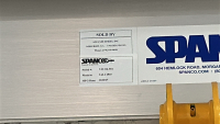 SPANCO 3-TON PORTABLE ALUMINUM GENTRY CRANE, MODEL: 3ALU1510, S/N: VJ1316-001, MFG DATE: 12/2017, TO INCLUDE: HARRINGTON 3-TON CRANE HOIST, CM SERIES 622 2-TON CRANE HOIST - 8