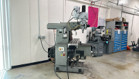 FIRST 60" x 10" VERTICAL MILLING MACHINE,W/ SWI TRAK AUTO GEOMETRY ENGINE DRO, PARTS No. 20180R, S/N: 166599 - 3
