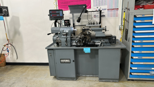 HARDINGE SUPER PRECISION 11" X 18" TOOL ROOM LATHE W/ ACU-RITE DROHardinge HLV-H Super Precision 11 x 18 Tool Room Lathe w Acu-Rite III DRO w/ Tooling, MODEL: HLV-H, S/N: HLV-H-13628T