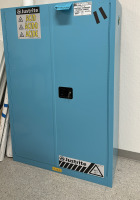 JUSTRITE SURE-GRIP EX 45 GAL. ACID AND CORROSIVE STORAGE CABINET, DIMENSIONS: 43" x 18" x 65", MODEL: 894522