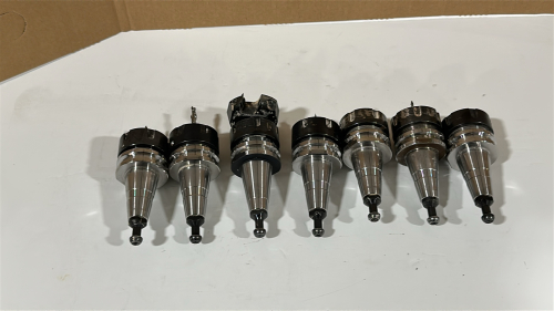 LOT OF (7) ISO30 TOOL HOLDERS