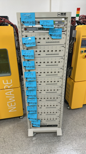 NEWARE PORTABLE BATTERY TESTING SYSTEM RACK, DIMENSIONS: 23" x 22" x 72", MODEL: 518049