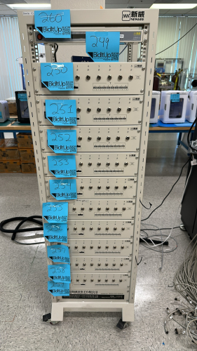 NEWARE PORTABLE BATTERY TESTING SYSTEM RACK, DIMENSIONS: 23" x 22" x 72", MODEL: 518049