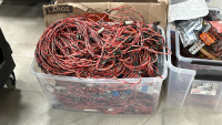 LOT OF ASSTD CABLES AND PARTS FOR NEWWARE BATTERY TESTING SYSTEMS WITH (2) CARTS AND BINS - 3