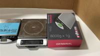 LOT OF (4) ASSORTED COMPACT BENCH SCALES, TO INCLUDE: TRUWEIGH GENERAL COMPACT BENCH SCALE, MODEL: GEN-8000-1-BK / OXO 11LB FOOD SCALE - 3