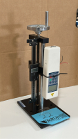 MXMOONFREE DIGITAL FORCE GAUGE 500N PUSH PULL GAUGE W/ FORCE GAUGE STAND FORCE TEST STAND WHEEL-OPERATED 150mm STROKE. MODEL: HLB - 2