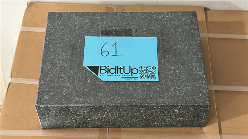 GRANITE SURFACE PLATE, DIMENSIONS: 12" x 9" x 3"