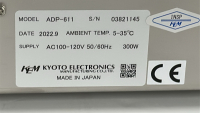 KYOTO ELECTRONICS MANUFACTURING EVAPORATOR KF MOISTURE TITRATOR, MODEL: ADP-611 - 4