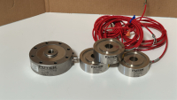 LOT OF (4) ASSORTED FUTEK LOAD CELLS, TO INCLUDE: (1) MODEL: LCF450 & (3) LTH500