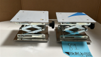 LOT OF (2) LAB LIFTS, HEIGHT RANGE: 2" - 10", DIMENSIONS: 8" x 8" - 2