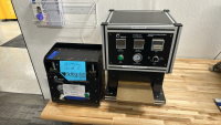 2023 GELON TOP / SIDE SEALING MACHINE, MODEL: GN-HS200, W/ 2023 GELON SEMI-AUTO ELECTRODE PUNCHING MACHINE, MODEL: GN-S100P