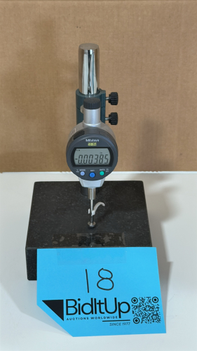 MITUTOYO DIGITAL INDICATOR: 0 - 1 IN RANGE, IP42, &plusmn;0.0001 in ACCURACY, W/ FOWLER TRANSFER STAND MODEL: ID - C125EXB