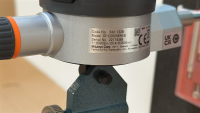 MITUTOYO LCD ELECTRONIC DROP INDICATOR: 1" MAX, 0.0001" ACCURACY, FLAT BACK W/ FOWLER TRANSFER STAND, MODEL: C0525ENXB - 4