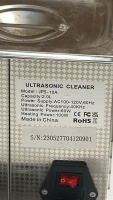 VEVOR 2-LITER STAINLESS-STEEL ULTRASONIC DIGITAL PARTS CLEANER MODEL: JPS-10A - 4
