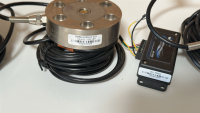 LOT OF (3) LOADSTAR SENSORS 25K KGF PANCAKE LOAD CELLS, MODEL: RBS6-2HKM-S*C01 - 3