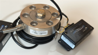 LOT OF (3) LOADSTAR SENSORS 25K KGF PANCAKE LOAD CELLS, MODEL: RBS6-2HKM-S*C01 - 4