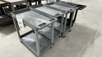 LOT OF (4) ASSORTED PLASTIC UTILITY CARTS, DIMENSIONS: (3) 35" x 18" x 34", (1) 39" x 17" x 33" - 2