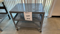 (1) STEEL UTILITY CART, DIMENSIONS: 36" x 24" x 32"