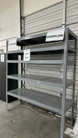 ULINE STEEL SHELVING RACK, DIMENSIONS: 72" x 25" x 84"