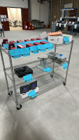 LOT OF (4) ASSTD WIRE RACKS, <br/>(TABLE ONLY - CONTENTS NOT INCLUDED) - 2