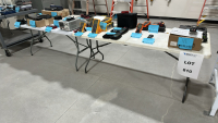 LOT OF (8) ASSORTED FOLDING PLASTIC TABLES, DIMENSIONS: 72" x 30" x 30"<br/>(TABLE ONLY - CONTENTS NOT INCLUDED)