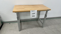 ULTRAHD SEVILLE CLASSICS STEEL FRAME WOOD TOP WORKBENCH, DIMENSIONS: 48" x 24" x 35"