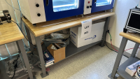 ULINE STEEL FRAME WOOD TOP WORKBENCH, DIMENSIONS: 60" x 30" x 31"<br/>(TABLE ONLY - CONTENTS NOT INCLUDED)