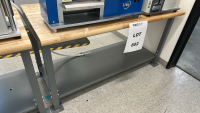 ULINE STEEL FRAME WOOD TOP WORKBENCH, DIMENSIONS: 60" x 30" x 31"<br/>(TABLE ONLY - CONTENTS NOT INCLUDED)