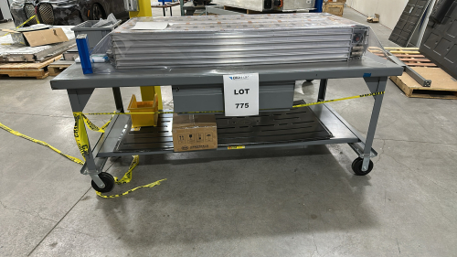 MOBILE WORKBENCH, DIMENSIONS: 84" x 42" x 34"<br/>(TABLE ONLY - CONTENTS NOT INCLUDED)