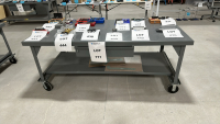 MOBILE WORKBENCH, DIMENSIONS: 84" x 42" x 34"<br/>(TABLE ONLY - CONTENTS NOT INCLUDED)