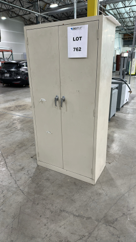 2-DOOR STORAGE CABINET, DIMENSIONS: 36" x 18" x 72", TO INCLUDE: ALL CONTENTS