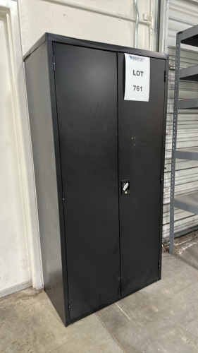 2-DOOR STORAGE CABINET, DIMENSIONS: 36" x 18" x 72", TO INCLUDE: ALL CONTENTS