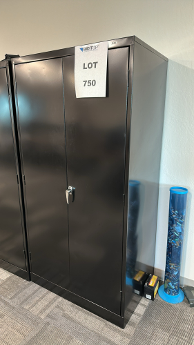 ULINE 2-DOOR STORAGE CABINET, DIMENSIONS: 36" x 24" x 72", TO INCLUDE: ALL CONTENTS