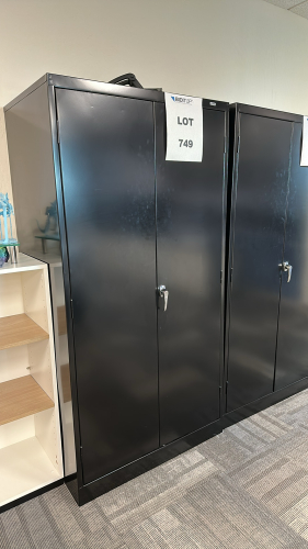 ULINE 2-DOOR STORAGE CABINET, DIMENSIONS: 36" x 24" x 72", TO INCLUDE: ALL CONTENTS