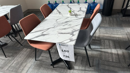 LOT OF (2) TABLES W/ (4) CHAIRS, DIMENSIONS: 27" x 27" x 29"